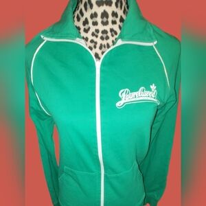 NICE ~ ZIP-UP JACKET LAURELWOOD BREWING COMPANY PORTLAND OREGON  SZ. SM